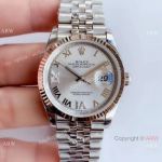 EWF Swiss Replica Rolex Datejust Stainless Steel VI IX Diamond Watch_th.jpg